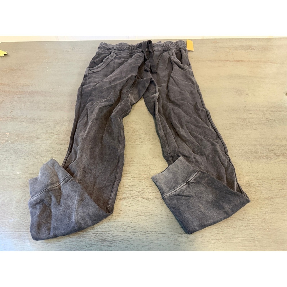Lane Seven Vintage Wash Joggers Black Mineral Wash Cotton Sweatpants LST009 XS